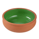 Bowls, Cazuela, Terra Tek 7 Ounce, Terracotta, Green Glazed Interior, 4.50 x 4.50 x 1.50 Inch, Oven-Safe,2 - 5 COUNT