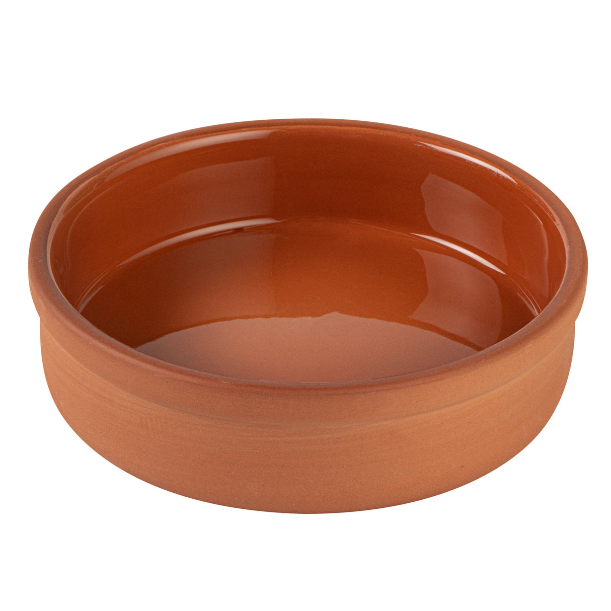 Bowls, Cazuela, Terra Tek 9 Ounce, Terracotta, Brown Glazed Interior, 5 x 5 x 1.25 Inch, Oven-Safe,2 - 1 EACH