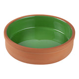 Bowls, Cazuela, Terra Tek 9 Ounce, Terracotta, Green Glazed Interior, 5 x 5 x 1.25 Inch, Oven-Safe,2 - 1 EACH