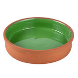 Bowls, Cazuela, Terra Tek 15 Ounce, Terracotta, Green Glazed Interior, 6.25 x 6.25 x 1.50 Inch, Oven-Safe,2 - 1 EACH