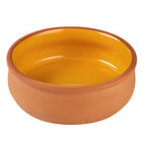 Bowls, Cazuela, Terra Tek 17 Ounce, Terracotta, Yellow Glazed Interior, 5.75 x 5.75 x 2 Inch, Oven-Safe,2 - 5 COUNT