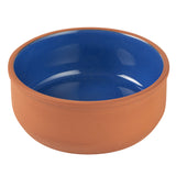 Bowls, Cazuela, Terra Tek 27 Ounce, Terracotta, Blue Glazed Interior, 6.25 x 6.25 x 2.50 Inch, Oven-Safe,2 - 1 EACH