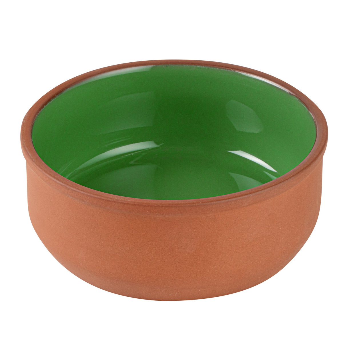 Bowls, Cazuela, Terra Tek 27 Ounce, Terracotta, Green Glazed Interior, 6.25 x 6.25 x 2.50 Inch, Oven-Safe,2 - 5 COUNT