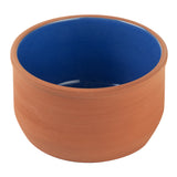 Bowls, Cazuela, Terra Tek 34 Ounce, Terracotta, Blue Glazed Interior, 6.25 x 6.25 x 3.50 Inch, Oven-Safe,2 - 5 COUNT