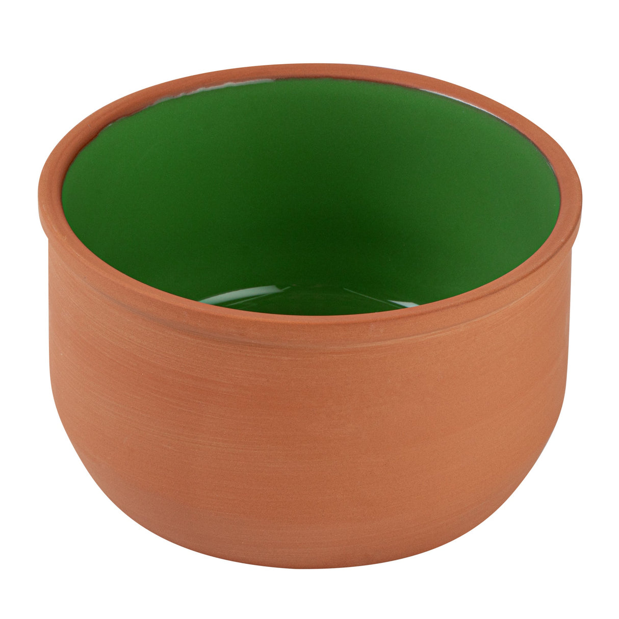 Bowls, Cazuela, Terra Tek 34 Ounce, Terracotta, Green Glazed Interior, 6.25 x 6.25 x 3.50 Inch, Oven-Safe,2 - 1 EACH