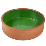 Bowls, Cazuela, Terra Tek 34 Ounce, Terracotta, Green Glazed Interior, 7.50 x 7.50 x 2.25 Inch, Oven-Safe,2 - 1 EACH