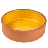 Bowls, Cazuela, Terra Tek 34 Ounce, Terracotta, Yellow Glazed Interior, 7.50 x 7.50 x 2.25 Inch, Oven-Safe,2 - 1 EACH