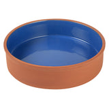 Bowls, Cazuela, Terra Tek 51 Ounce, Terracotta, Blue Glazed Interior, 9 x 9 x 2.25 Inch, Oven-Safe,2 - 1 EACH