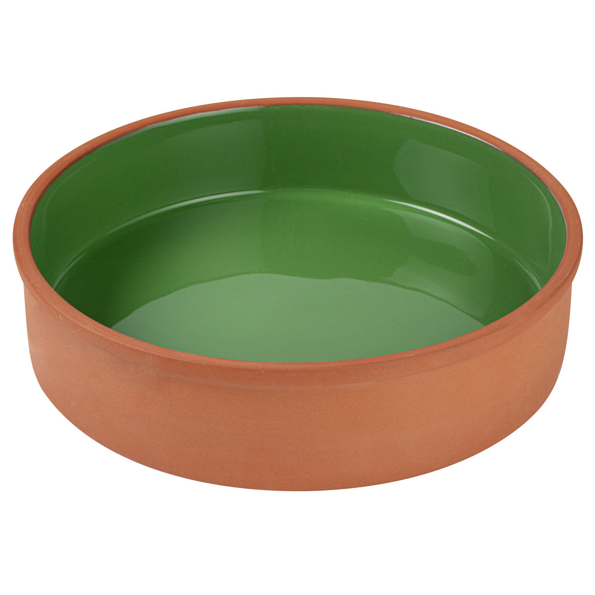 Bowls, Cazuela, Terra Tek 51 Ounce, Terracotta, Green Glazed Interior, 9 x 9 x 2.25 Inch, Oven-Safe,2 - 5 COUNT