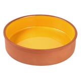 Bowls, Cazuela, Terra Tek 51 Ounce, Terracotta, Yellow Glazed Interior, 9 x 9 x 2.25 Inch, Oven-Safe,2 - 5 COUNT
