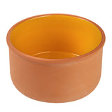Bowls, Cazuela, Terra Tek 68 Ounce, Terracotta, Yellow Glazed Interior, 7.50 x 7.50 x 4 Inch, Oven-Safe,2 - 1 EACH