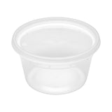 Containers, Soup, Asporto 12 Ounce, Microwavable Plastic, Clear, 4.50 x 4.50 x 2.50 Inch, Round, includes Lid,25 - 1 EACH
