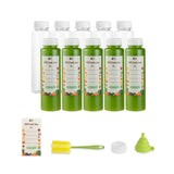 Bottles, Juice, Bottle Tek 12 Ounce, Plastic, Clear, Round, Includes 10 Funnels/10 Cleaning Brush,10 - 1 EACH