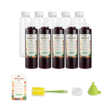 Bottles, Juice, Bottle Tek 16 Ounce, Plastic, Clear, Round, Includes Funnel/Cleaning Brush/10 Lab,1 - 12 PIECE