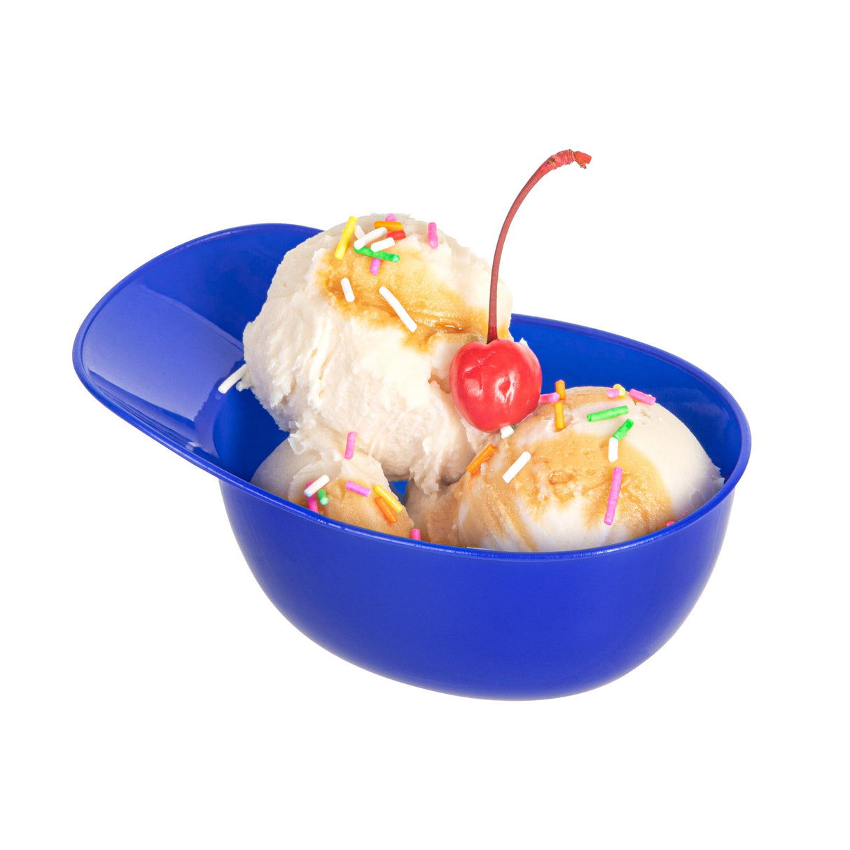 Bowls, Ice Cream & Snack, Mini Serve 8 Ounce, Plastic, Blue, Baseball Helmet Shaped,10 - 1 EACH