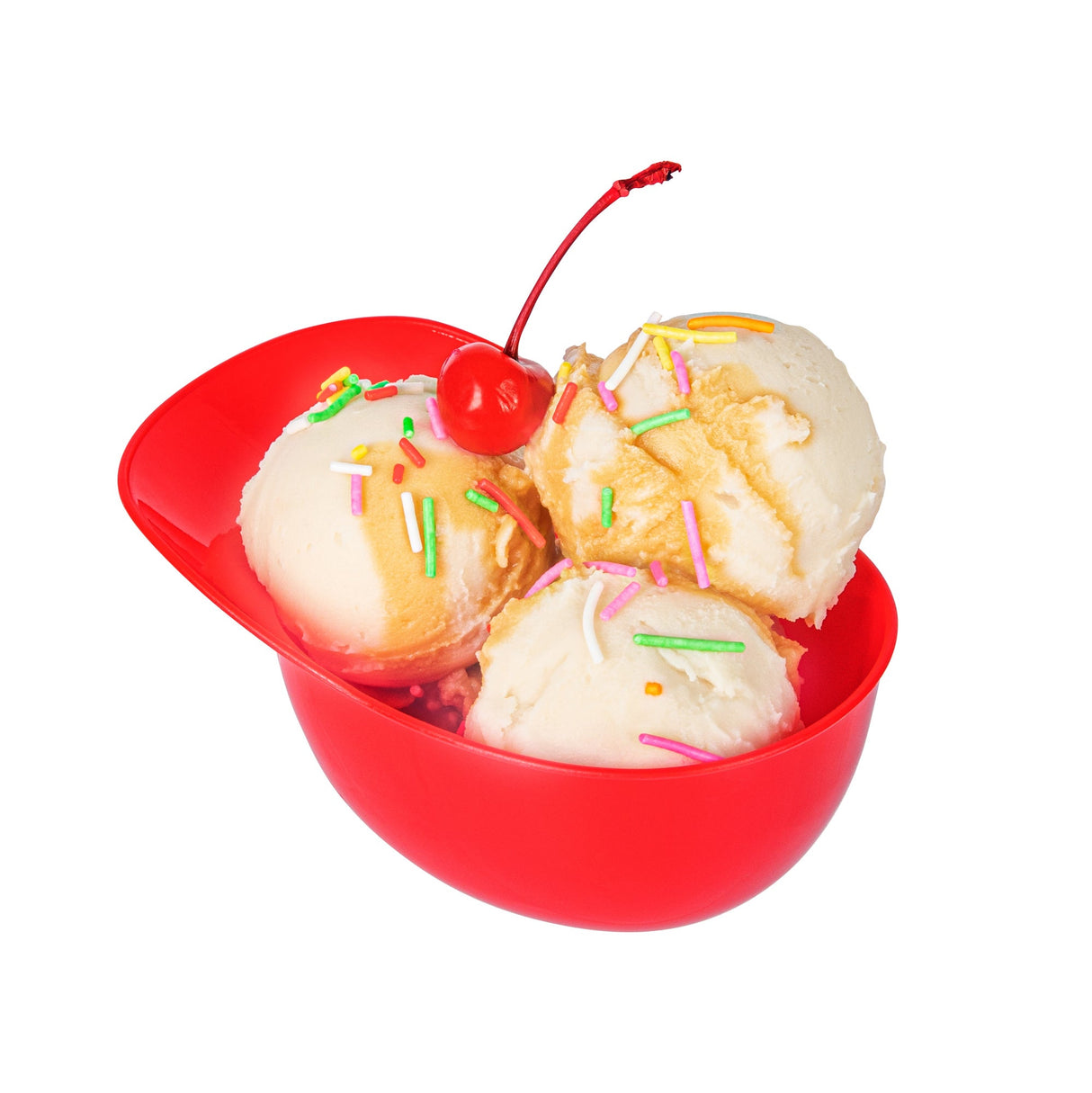 Bowls, Ice Cream & Snack, Mini Serve 8 Ounce, Plastic, Red, Baseball Helmet Shaped,10 - 1 EACH