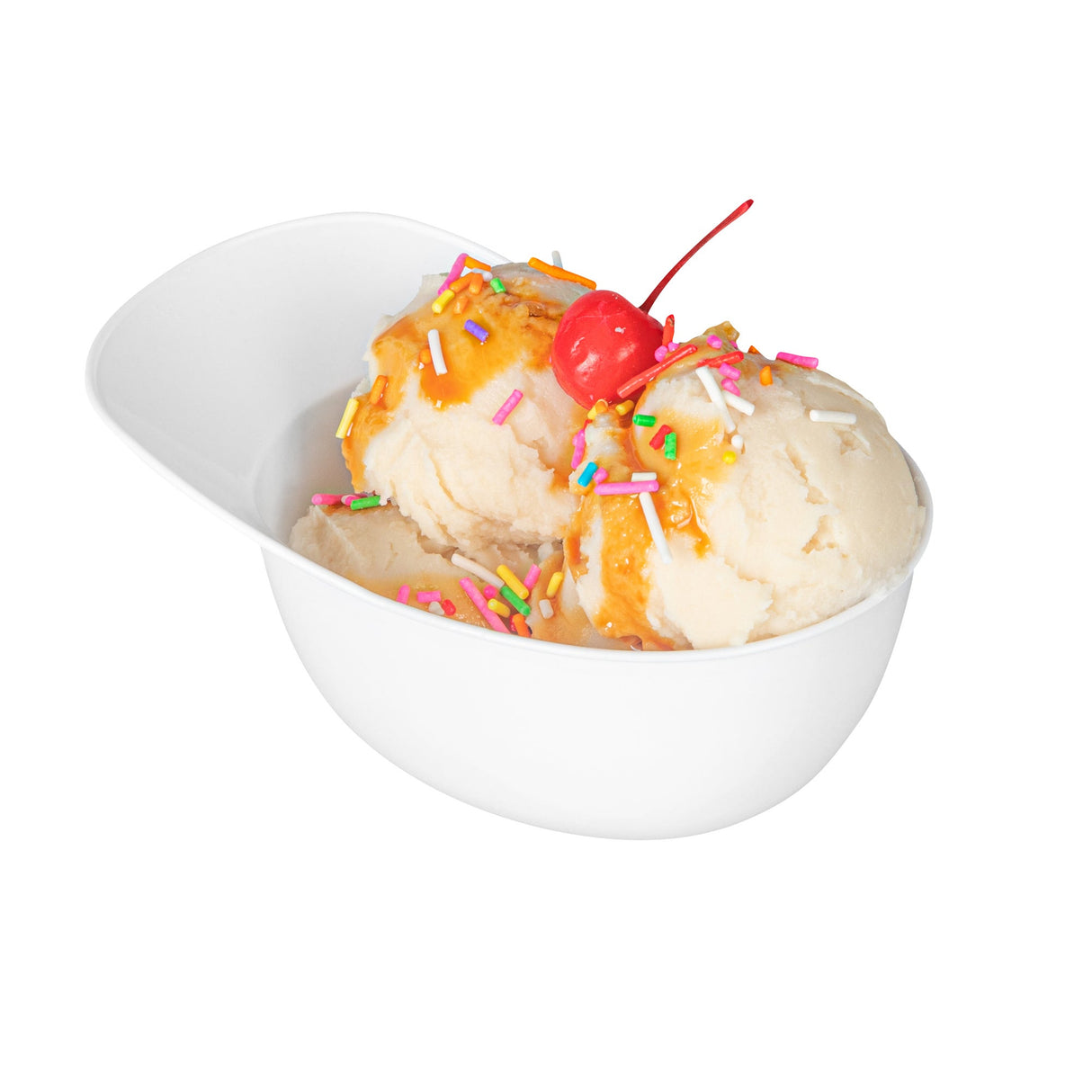Bowls, Ice Cream & Snack, Mini Serve 8 Ounce, Plastic, White, Baseball Helmet Shaped,10 - 1 EACH