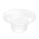 Bowls, Mini Serve 3 Ounce, Plastic, Clear, 4 x 4 x 2 Inch, Flower Shaped,4 - 25 COUNT