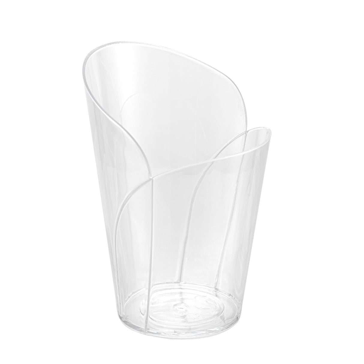 Cups, Mini Serve 2 Ounce, Plastic, Clear, 2.50 x 2.25 x 3.50 Inch, Rose,4 - 25 COUNT