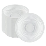 Bowls, RW Base 34 Ounce, Microwavable Plastic, White, 9 x 9 x 2 Inch,2 - 50 COUNT
