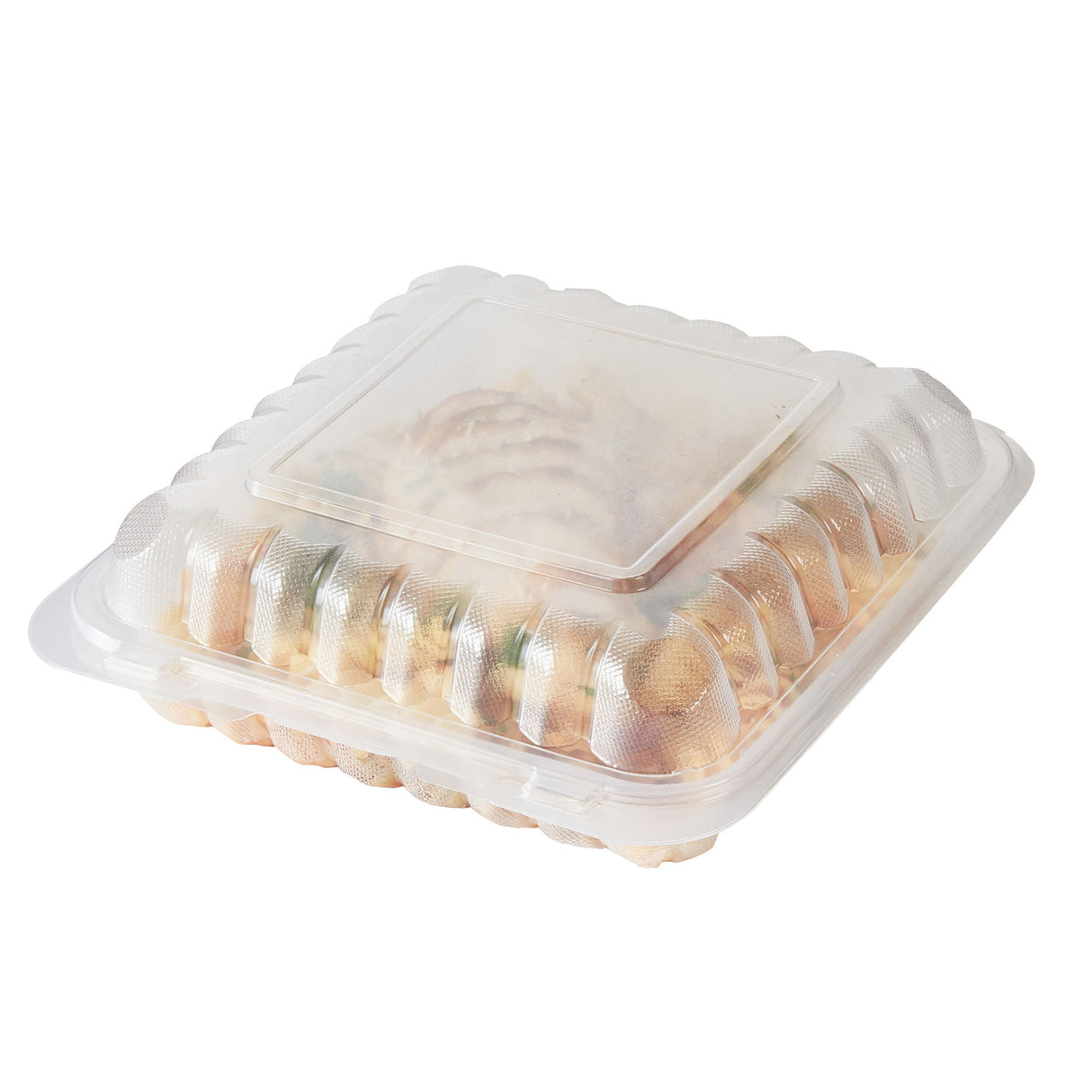 Containers, RW Base 40 Ounce, Microwavable Plastic, Clear, 9 x 9 x 3 Inch, Clamshell, Square,2 - 50 COUNT