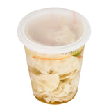 Containers, Soup, Asporto 40 Ounce, Microwavable Plastic, Clear, 5 x 5 x 6 Inch, Round, includes Lid,2 - 50 COUNT