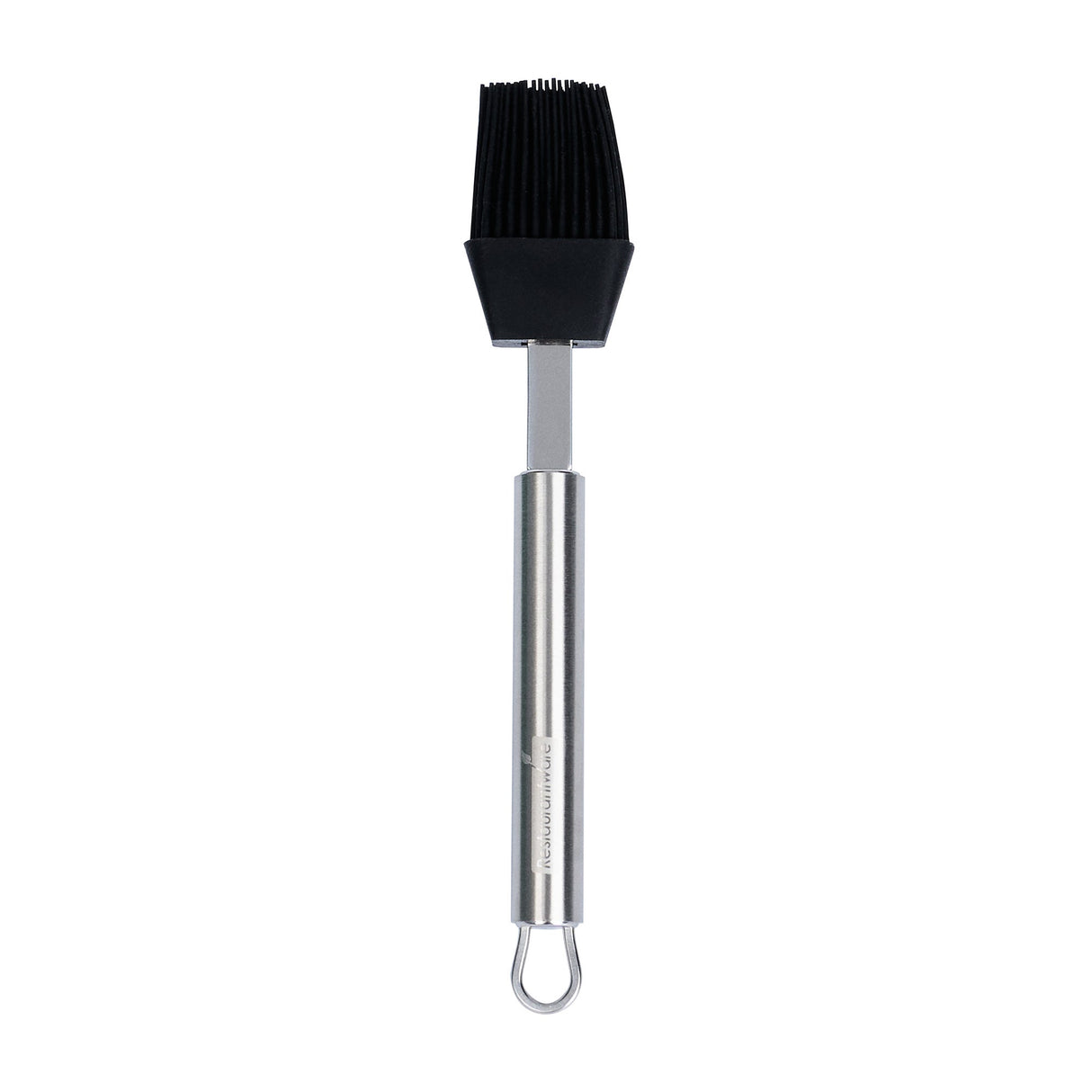Brush, Pastry & Basting, German Standard, 7.75 Inch, Black, Silicone, Stainless Steel Handle,1 - 1 EACH