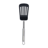 Turner, Slotted, German Standard 12.50 Inch, High-Heat, Nylon, Black, Stainless Steel Handle,1 - 1 EACH