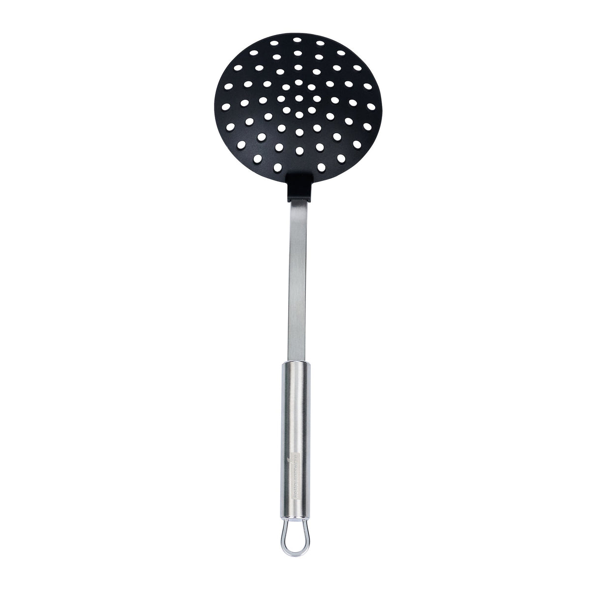 Skimmer, German Standard 12.75 x 4.25 Inch, High-Heat, Nylon, Black, Stainless Steel Handle,1 - 1 EACH