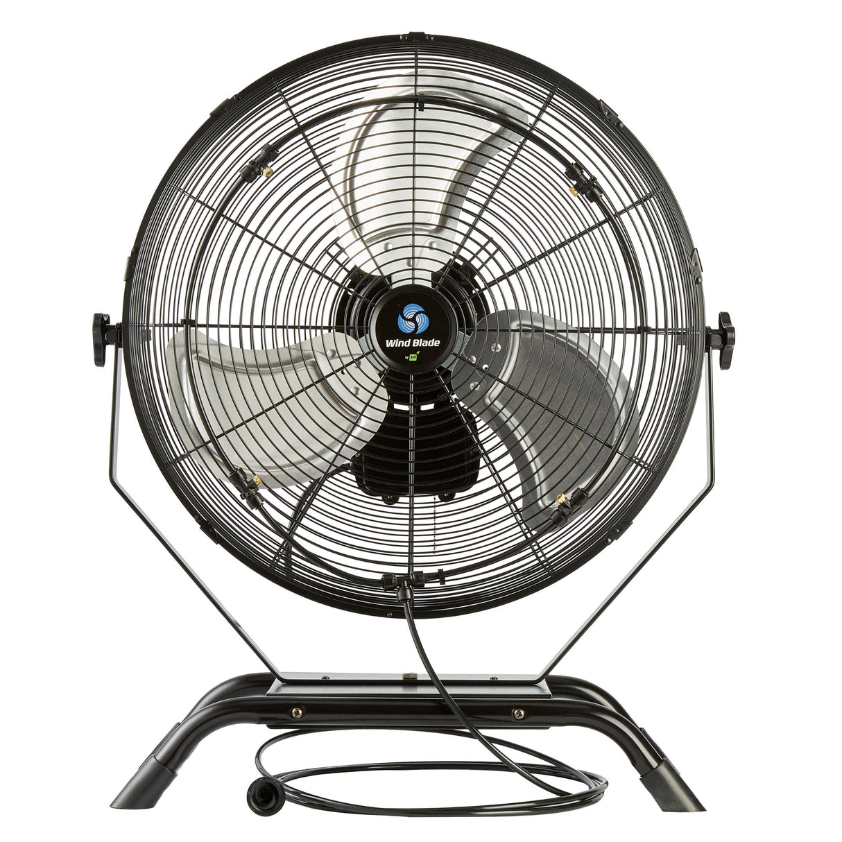 Fan, Floor & Wall-Mount, Wind Blade, 3-Speed Industrial, 20 Inch, includes Misting Kit,1 - 1 EACH