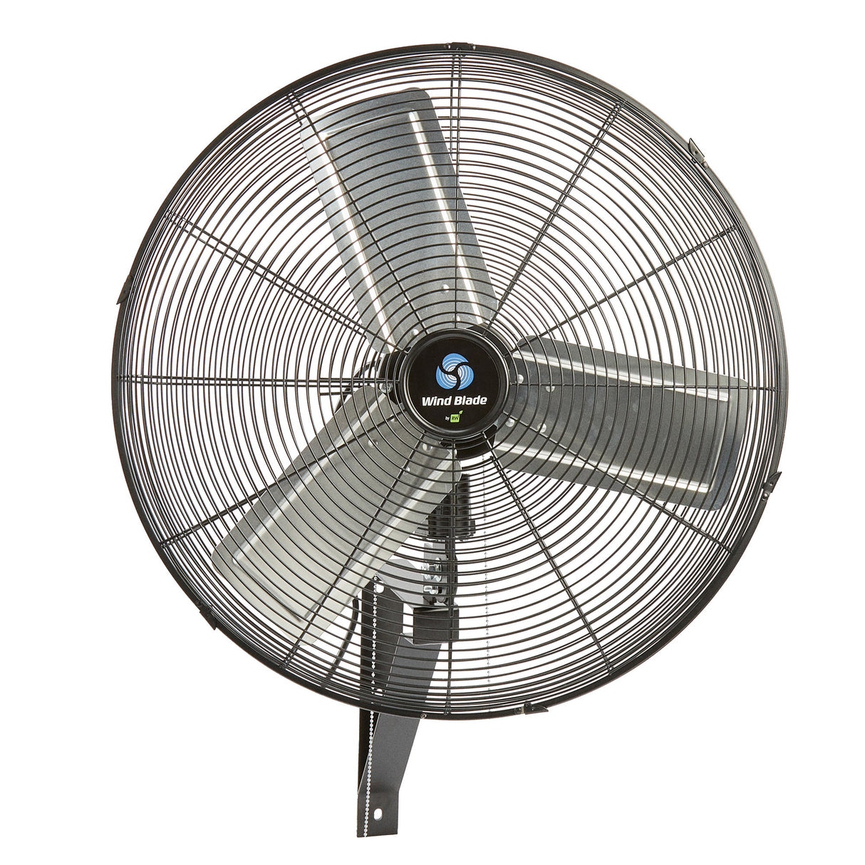 Fan, Wall-Mount, Wind Blade, 3-Speed Oscillating Industrial, 24 Inch, Tilt Head,1 - 1 EACH