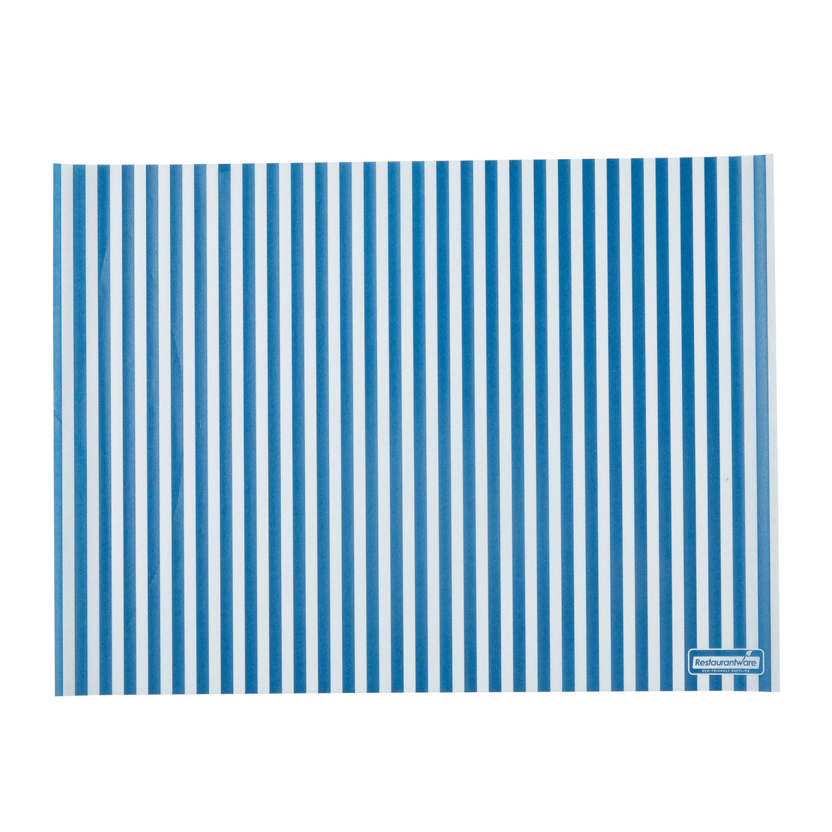 Food Wrap & Basket Liners, RW Base 15 x 11 Inch, Greaseproof Paper, Blue & White Stripe,10 - 200 COUNT