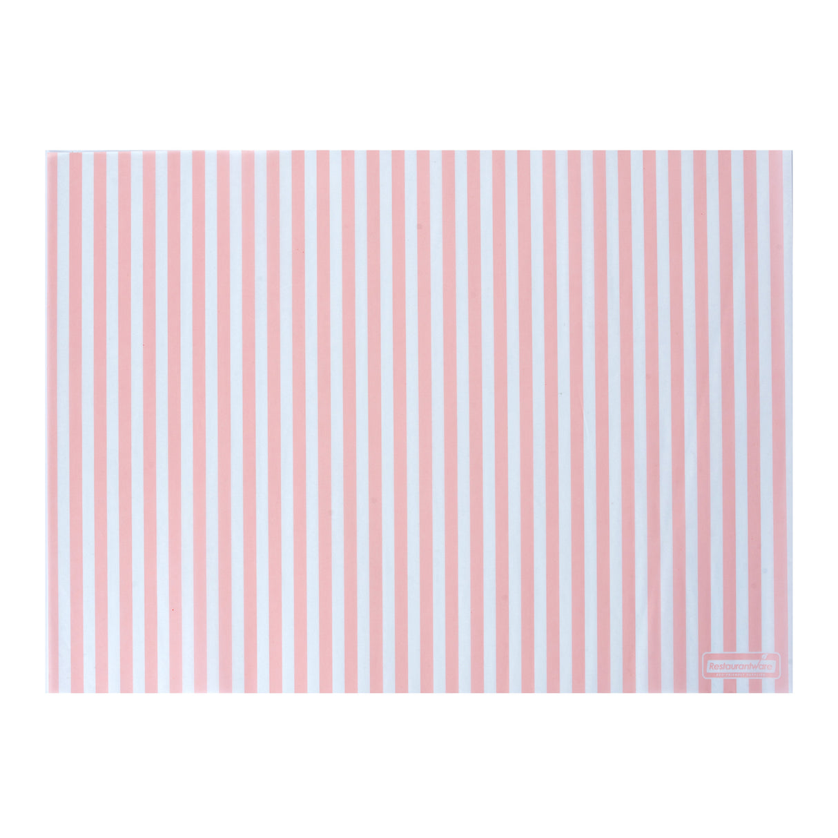 Food Wrap & Basket Liners, RW Base 15 x 11 Inch, Greaseproof Paper, Pink & White Stripe,10 - 200 COUNT