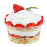 Cups, Dessert, RW Base 6 Ounce, Plastic, Clear, 3.75 x 3.75 x 1.75 Inch, Round,10 - 50 COUNT