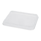 Lids, Bento Tek, Plastic, Clear, Rectangular, for 26 Ounce Bento Box,2 - 50 COUNT