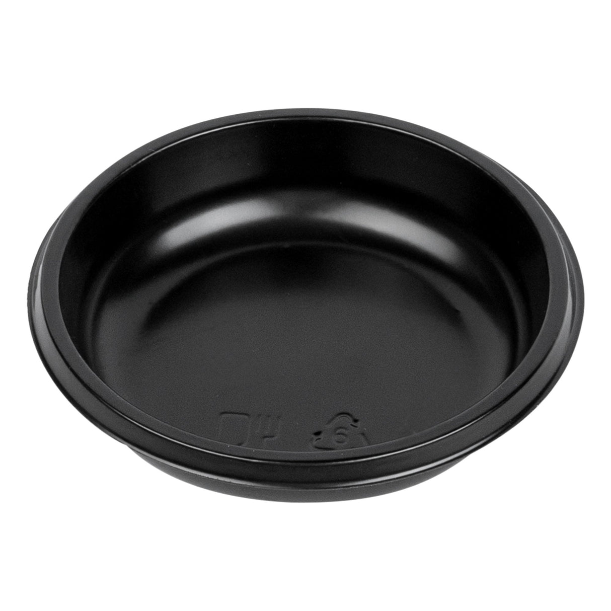 Dish, Sauce, Bento Tek 2 Ounce, Plastic, Black, 3 x 3 x 0.75 Inch, Round,10 - 100 COUNT