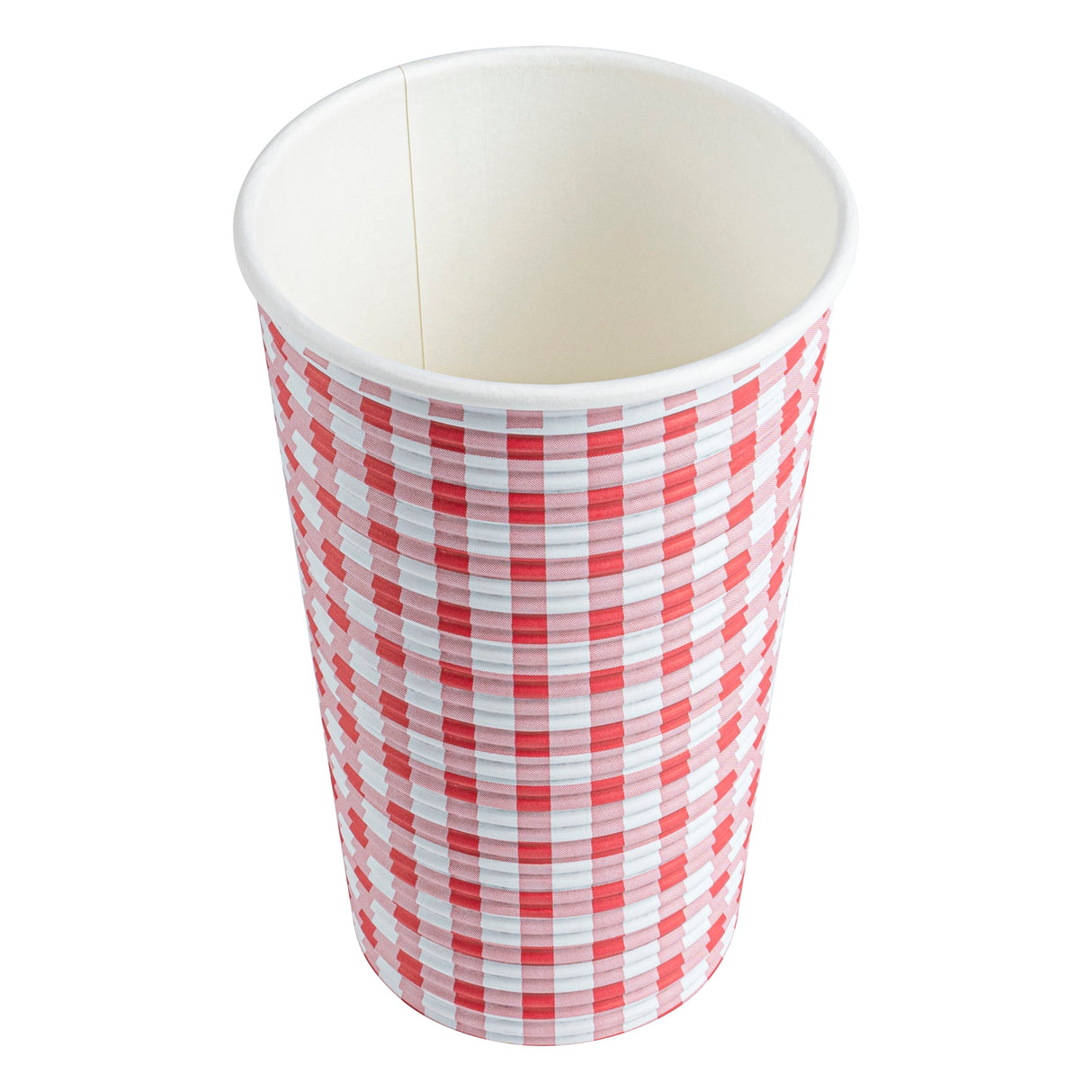 Cups, Coffee, 16 Ounce, Paper, Picnic Print, Spiral Wall, 3.50 x 3.50 x 5.50 Inch,20 - 25 COUNT