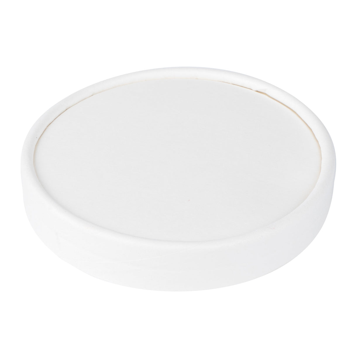 Lids, Flat, Paper, White, for 8 Ounce Cups,1 - 50 COUNT