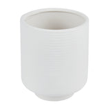 Vase, Table Art, 4.50 x 4.50 x 5 Inch, Ceramic, White, Tea Cup Shape,1 - 1 EACH