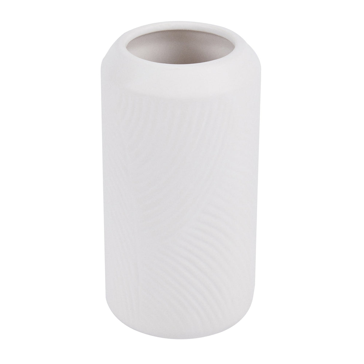 Vase, Table Art, 3.25 x 3.25 x 6 Inch, Ceramic, White,1 - 1 EACH