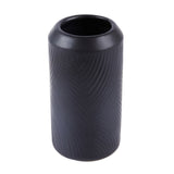 Vase, Table Art, 3.25 x 3.25 x 6 Inch, Ceramic, Black,1 - 1 EACH