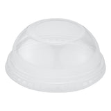 Lids, Dome, RW Base, Plastic, Clear, 3.75 x 3.75 x 1.75, Round, Contains Hole, for Plastic Dessert Cup,50 - 1 EACH