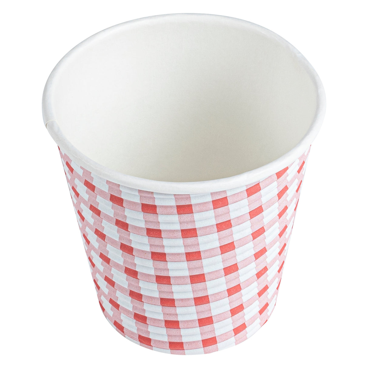 Cups, Coffee, 8 Ounce, Paper, Picnic Print, Spiral Wall, 3.50 x 3.50 x 3.25 Inch,25 - 1 EACH
