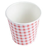 Cups, Coffee, 8 Ounce, Paper, Picnic Print, Spiral Wall, 3.50 x 3.50 x 3.25 Inch,25 - 1 EACH