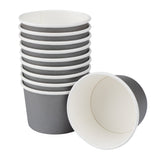 Cups, Ice Cream, 4 Ounce, Paper, Gray,1 - 200 COUNT