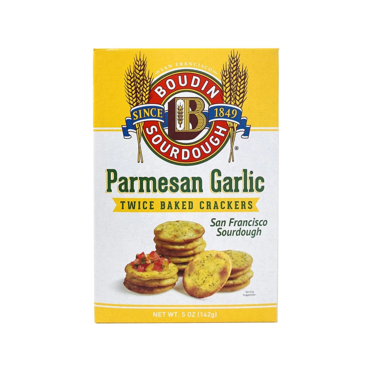 Crackers, Sourdough, Twice-Baked, Parmesan Garlic,12 - 5 OUNCE