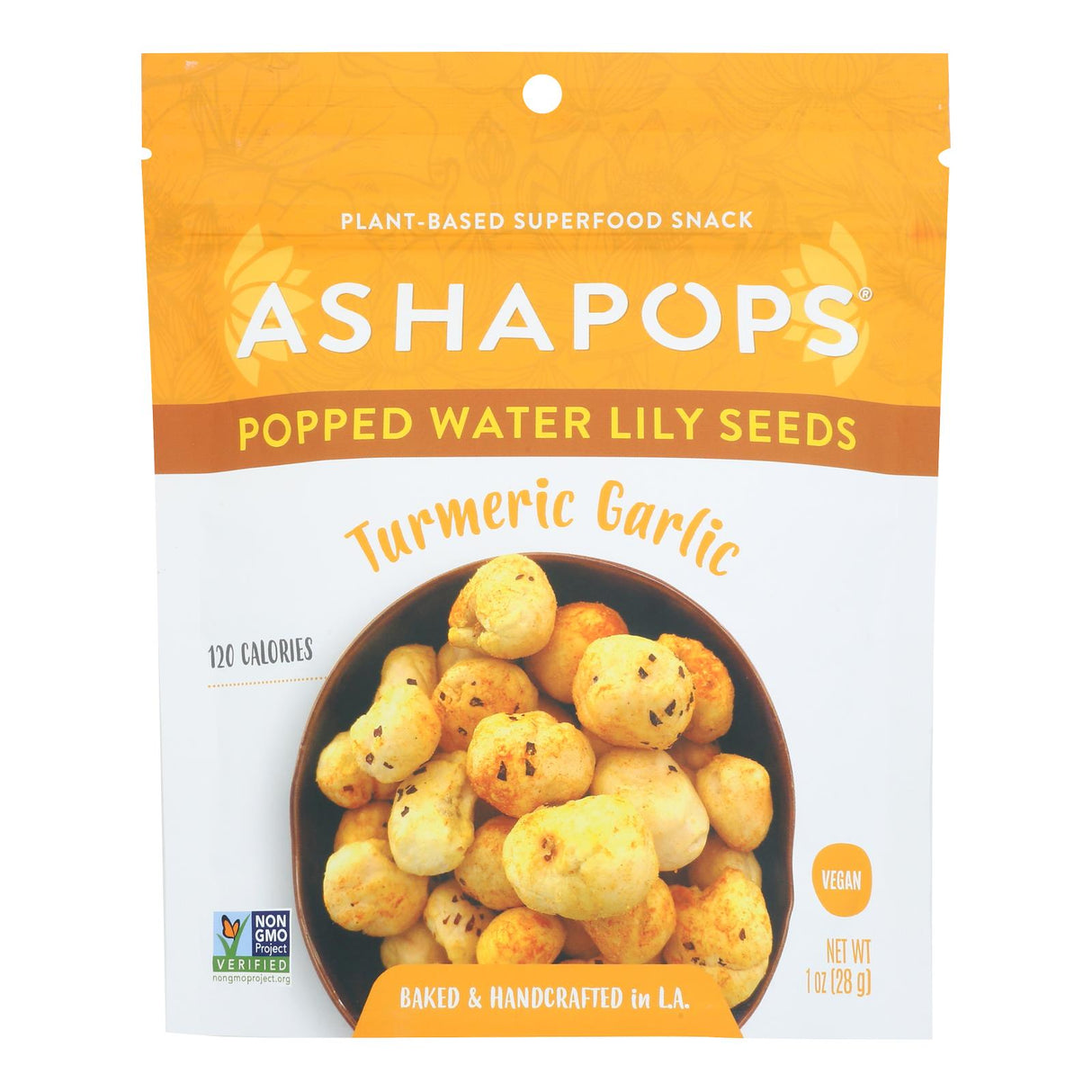 Seeds, Water Lily, Turmeric Garlic, Popped,6 - 1 OUNCE