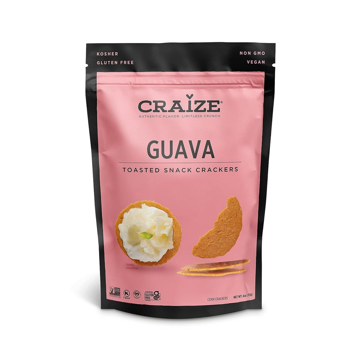 Crackers, Corn Crisp, Guava Toasted,6 - 4 OUNCE
