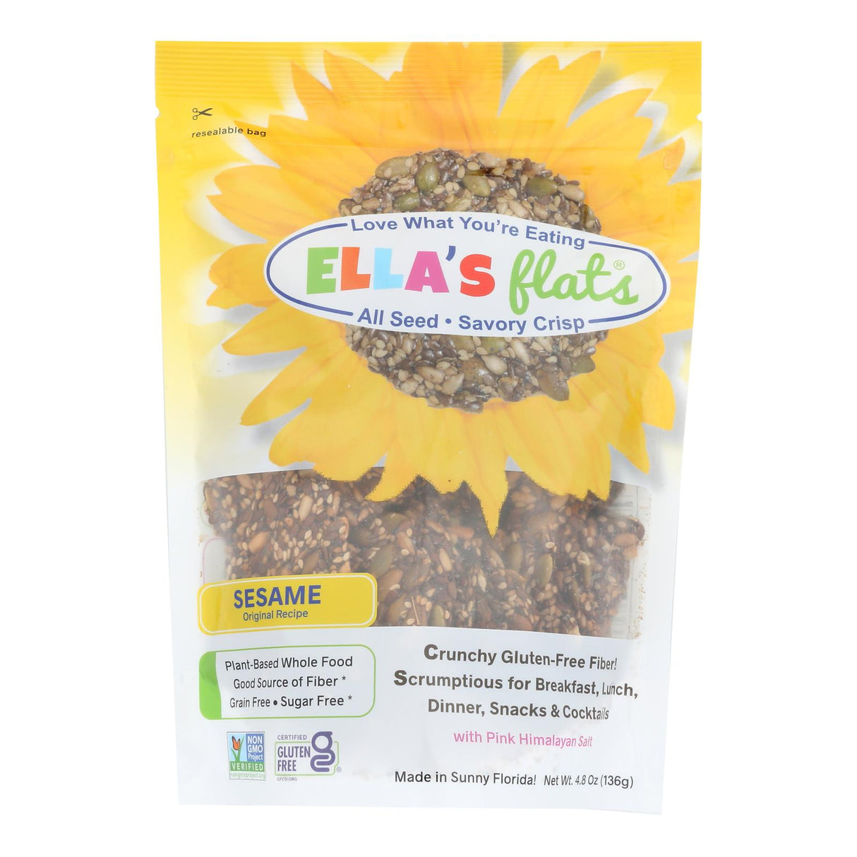 Crisps, Seed, Sesame,6 - 4.8 OUNCE