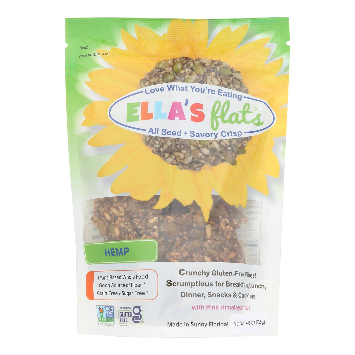 Crisps, Seed, Hemp,6 - 4.8 OUNCE